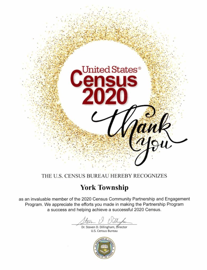 York towsnhip census recognition